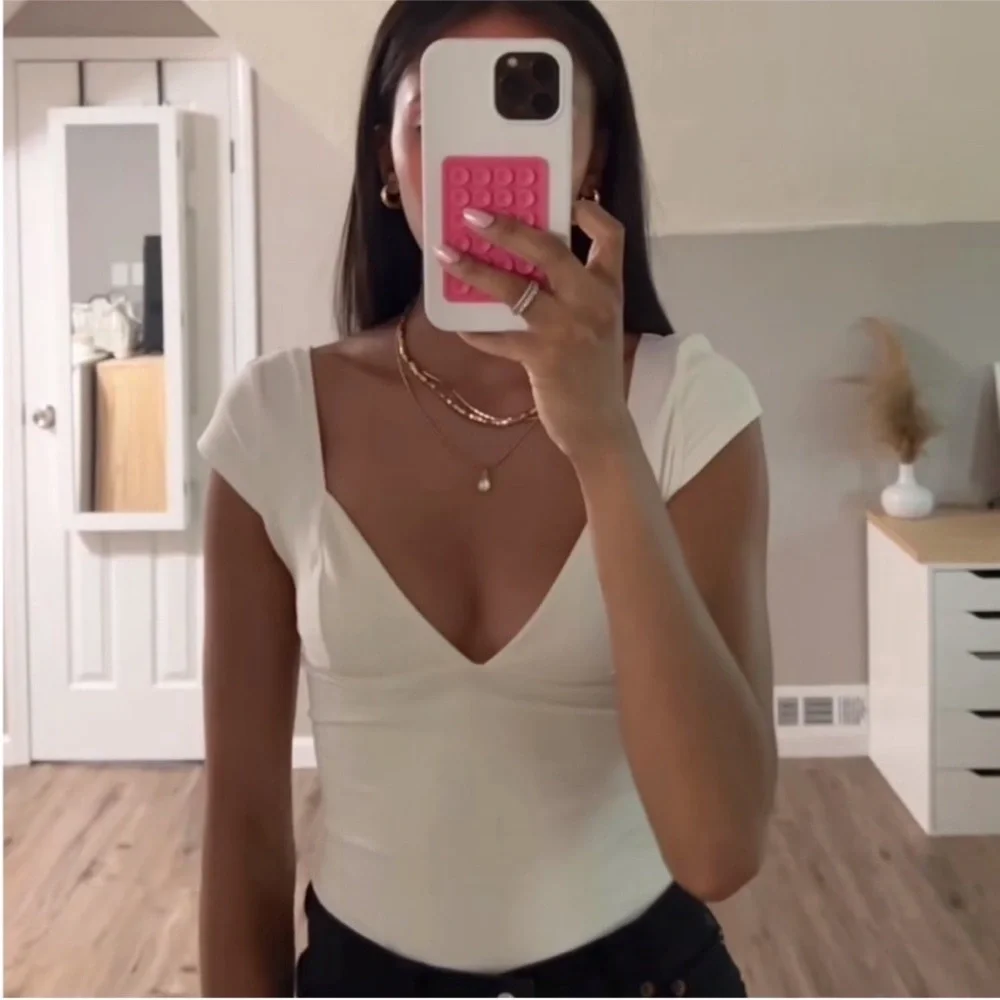 Free People Duo Corset Cami in White